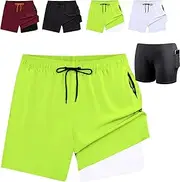 [YOHFRFGX] Driftline Board Shorts for Men, 2024 New driftline Board Shorts, Quick Dry with Compression Liner & Zipper Pocket
