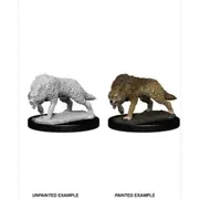 Wizkids Unpainted Miniatures - Deep Cuts - Timber Wolves