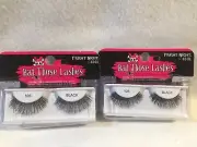 Lot of 2 Ardell Fright Night False Eyelashes # 105 BLACK