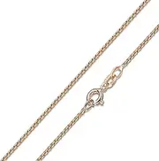 [MATERIA by Matthias Wagner] Materia Women's Necklace Rose Gold 1.2 mm - 925 Silver Venetian Chain Rose Gold-Plated Gold Chain Women Girls with Box K101