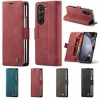 Matte Leather Shockproof Wallet Folding Case For Samsung Galaxy Z Fold 6 5 4 5G