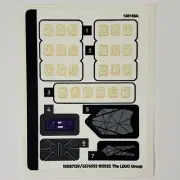 LEGO STICKER SHEET 76213 King Namor's Throne Room Black Panther Wakanda Forever