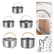 For Pressure Cooker Steam Basket Steamer Pot Steamer Basket Silicone Handle