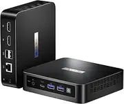 PELADN Mini PC,Twin Lake N150(Upgraded N100),16GB DDR4/512GB SSD,Type-C/Dual HD,Mini Desktop Computer,WiFi5 4K/60Hz Triple-Display USB3.2/BT4.2 Mini Computers for Home Business
