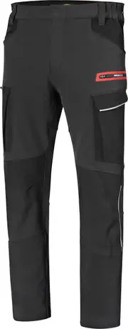 Diadora Utility Ducati Corse Motor Cargo, workwear pants , color: Black/Dark Grey , size: S