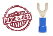 MVP 100 Blue Vinyl Ins 14-16 AWG Spade Fork Wire Connector Terminal 1/4" Stud