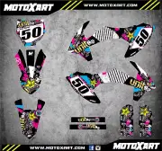 Full Graphics, custom kit stickers fits KTM 50 2016 - 2019 models RUSH STYLE