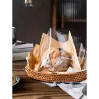 在飛比找ETMall東森購物網優惠-一次性吐司面包袋甜甜圈菠蘿牛角歐包土司袋三明治薯條防油打包袋
