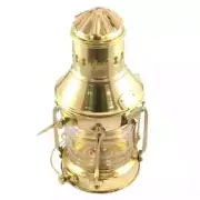 Antique Brass Lantern Nautical Maritime Kerosene Oil Lamp