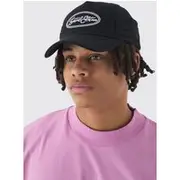 Mens Limited Edition Embroidered Mesh Panel Cap In Black
