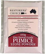 Restorers' Choice Pumice Fine Grit Stone Powder for Soap Making and Grain Filling, 250g