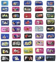 Licensed Kid's Tri-fold Canvas Wallet Disney Mickey, Minnie Mouse, Cars,Avengers