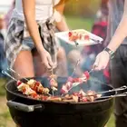 Barbecue Skewers with Ring Design Skewer Set for Grilling Stainless Steel Bbq