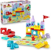 LEGO® DUPLO® Hopsy’s Castle Game 10450 Learn-Through-Play Family Building Toy Packed with Learning Activities, Includes 3 Animal Figures for Toddlers Aged 3 Plus