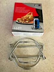 Weber Collapsible Poultry Chicken Roaster 6689 - NEW IN BOX.