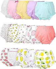 Mixweer15 Pcs Diaper Covers for Baby Newborn Bloomers Ruffle Shorts Toddler Summer Assorted Panties Shorts Set for Boys Girls
