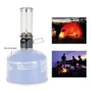 Camping Butane Gas Lantern Lamp Light With Gas Adapter Conversion Head O8C0 Kit