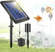 Solar Pond Aerator - 4W Aquarium Air Pump Oxygenator With 3 Modes, Battery Powered for Outdoor Ponds, Small Fish Pools, Stock Tanks, Hydroponics