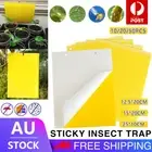 Upto 50 pcs Yellow Sticky papers Insect Trap Catcher Killer Fly Aphids Wasp AU