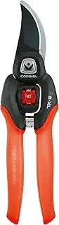 Corona Clipper BP 4214D Flex Dial Bypass Pruner with Comfort Gel Grips, 3/4 Inch, Red/Black