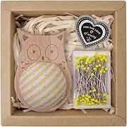 CarpNettore Organizer of Cushion with Pin Cushion 100pcs Couture Tools with Fixed Holder with Multiple Wooden Needle in Shape for Adults, Yellow, as described