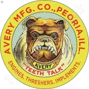 Avery MFG. Co Threshers 11.75" Round Metal Sign