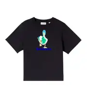 [Burberry Kids] Burberry Kids Logo printed cotton jersey T-shirt Y 12 black