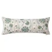 St. Frank Sage Ribbon Suzani Decorative Pillow, 15L x 40W