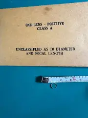 One Lens Positive Class A Unclassified as to Diameter & Focal Length Convex Lens