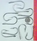 10 8/0 7691S Stainless Swordfish Tuna Marlin hook trolling lures live bait hook