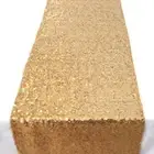 1 Pc X 14''x108' Copper Sequins Decor Table Runner Cloth Free Shipping