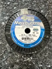 PowerPro Maxcuatro Braided Spectra Fishing Line | 3000 Yards | 65lb - White