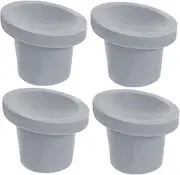FRCOLOR 4pcs Shower Chair Leg Caps Heavy Duty Shower Chair Tips Replacement Rubber Feet for Shower Chair Bath Seat Shower Stools Non Slip Rubber Tips Suction Cup Feet