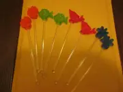Fun In The Sun Stirrers Swizzle Sticks New No Box Set of 8