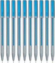 FLAIR Yolo 0.6mm Ball Pen Box Pack | Light Weight Sleek Body With Smooth Performance | Low-Viscosity Ink For Smudge Free, Fine & Smooth Writing | Blue Ink, Pack of 10 Pens