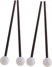 ERINGOGO 2 Pairs Tongue Drum Mallets with Durable Handles Comfortable Percussion Instrument Accessories for Musicians for Practice and Performance