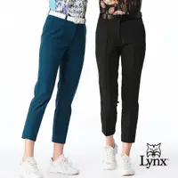 在飛比找ETMall東森購物網優惠-【Lynx Golf】女款彈性舒適日本進口布料西裝褲造型特殊