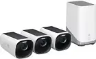 eufy Security - eufyCam 3, 3-Outdoor Wireless 4K Solar Powered Security Cameras