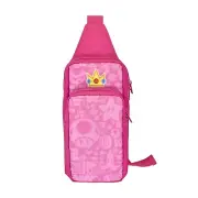 HORI Adventure Pack Travel Bag for Nintendo Switch Super Mario Princess Peach