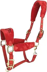 Aymzbd Nylon Horse Halter Horse Bridle Padded Lightweight Groundwork Headstall Adjustable for Racecourse, Pasture Contest Farm