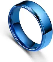 [Generic] Unisex Band Ring Anniversary Women Men Wife Husband Hand Jewelry Vacation Boyfriend Girlfriend Personalized Presents