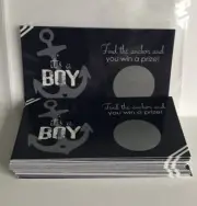 Nautical Baby Shower Scratch Off Game Cards (28 Pack) Anchor Scratcher Tickets