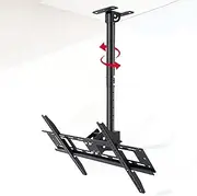 tv Wall Mount 360° Swivel and Tilt Ceiling TV Mount, Telescopic Height Adjustment, for 40 to 70 Inch TV Swivel and Tilting Bracket (Size : 3.5-4m) (2.5) LWX