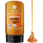 MANUKA DOCTOR - MGO 30+ SQUEEZY Manuka Honey Multifloral, 100% Pure New Zealand Honey. Certified. Guaranteed. RAW. Non-GMO (300g)