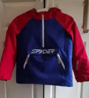 Spyder Girls Ski Jacket Coat Size 10 Red Blue Primaloft Insulated NWT Warm