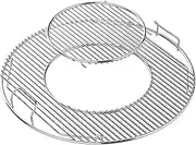 [Denmay] 54.5cm 8835 Hinged Cooking Grate for 57cm Weber Charcoal Grills Gourmet BBQ System Cooking Grate For Weber One-Touch Performer Bar-B-Kettle and Master-Touch Charcoal Grills