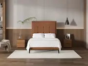 My Style Framed Headboard & Standard Base - Double / Gingerbread / Slimline Base