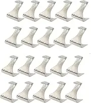20Pcs Picture Rail Hooks, S-Shaped Hanging Hooks Photo Frame Hanger, Metal Dado Picture Rail Hangers, Photo Hanger Hook for Wall Pictures Exhibition, Art Gallery Displays, Billboards, Decor
