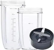 Blender Replacement Parts for Nutribullet, 32oz & 24oz Cups with Replacement Extractor Blade, Compatible with Nutri Bullet 600W/900W Blenders (3 PCS)