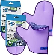 persik Pure-Sky Ultra Microfiber Cleaning Glove – JUST ADD Water No Detergents Needed - for Glass and Multipurpose – Streak Free Magic Window Polishing Glove - Removes Stains, Dust - 2 Pack